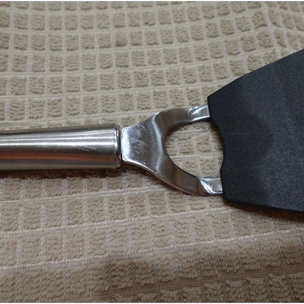 Oneida Stainless‎ Steel Handle Spatula Black Nylon Head Kitchen Turner 12 Inch